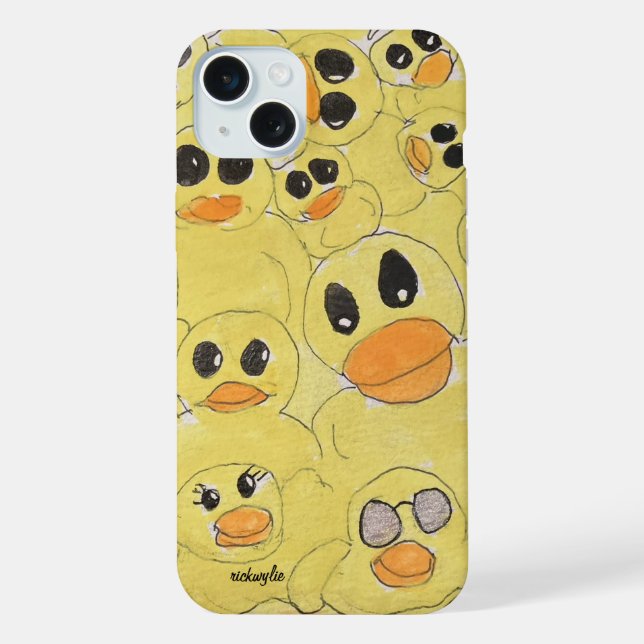 Rubber Duckies iPhone Case (Back)