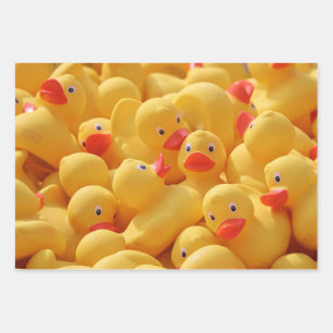 Rubber Duckies Wrapping Paper Sheet