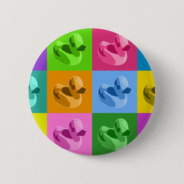 Rubber Ducks 2 Inch Round Button (Front)