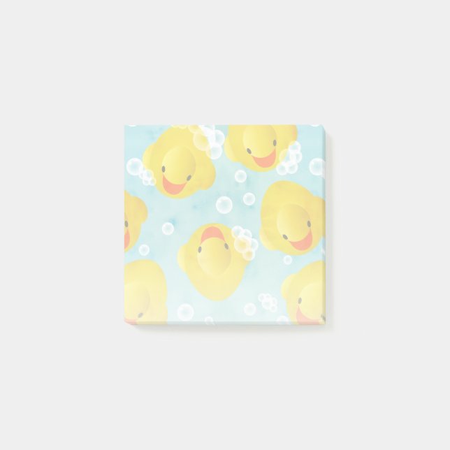 Rubber Ducks Bath Pattern Post-it Notes (Front)