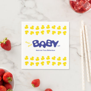 Rubber Ducks Duck Duck Baby baby shower Napkin
