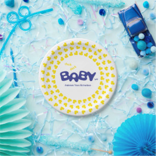 Rubber Ducks Duck Duck Baby Paper Plate