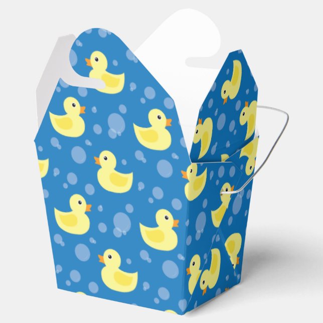 Rubber Ducks Favor Box (Opened)