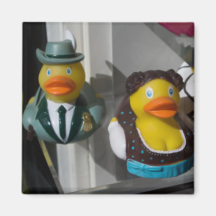 Rubber Ducks In Traditional Costumes Magnet