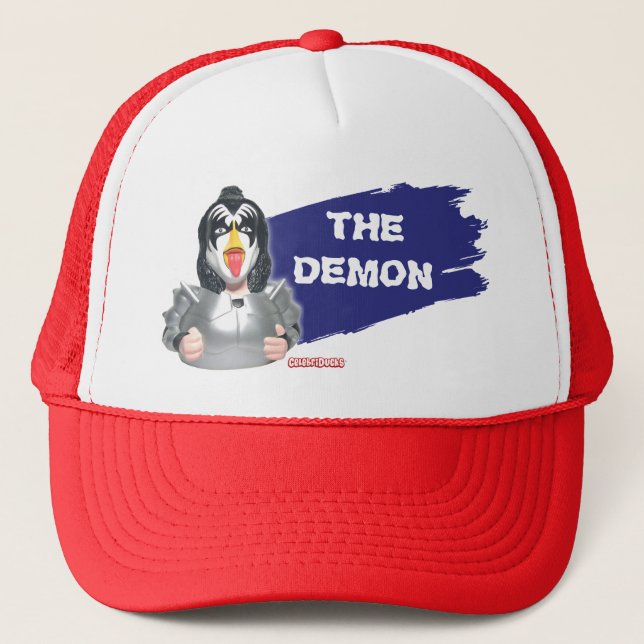 Rubber Ducks KISS Gene Simmons Trucker Hat (Front)