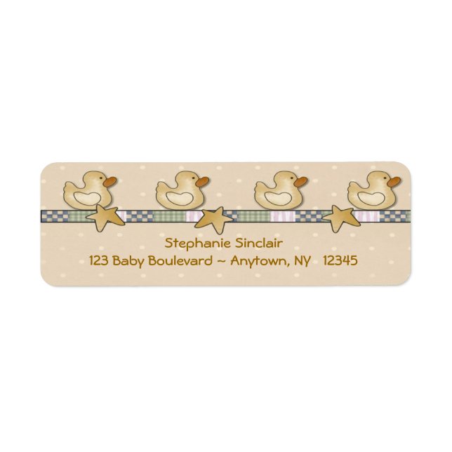 Rubber Ducks Label (Front)