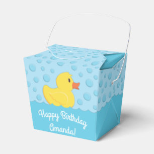 Rubber Ducky 1st Birthday Party Kids Baby Favor Box