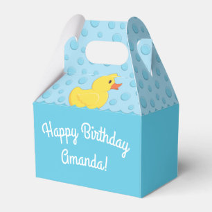 Rubber Ducky 1st Birthday Party Kids Baby Favor Box