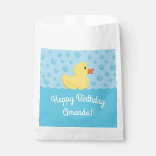 Rubber Ducky 1st Birthday Party Kids Baby Favour Bag