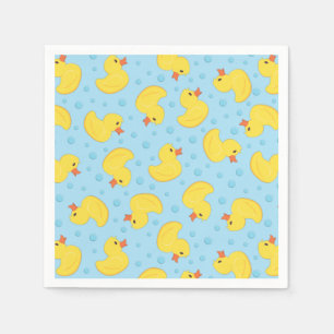 Rubber Ducky 1st Birthday Party Kids Baby Napkin