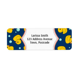 Rubber Ducky address label