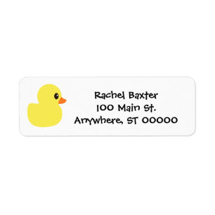 "Rubber Ducky" Address Labels