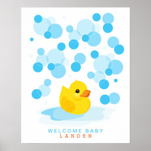 Rubber Ducky Baby shower livre d'or Imprimer