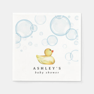 Rubber Ducky Baby Shower Napkin