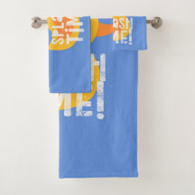 Rubber Ducky Bain Time Splash Time Kids Serviette 