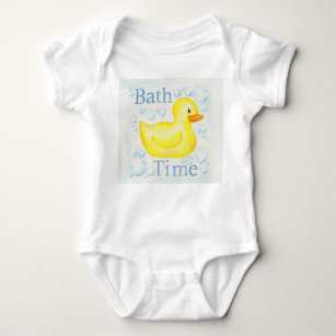 Rubber Ducky Bathtime infant clothing Baby Bodysuit