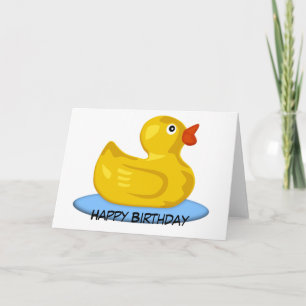 Rubber Ducky Birthday Card