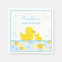 Rubber Ducky Blue & Yellow Baby Shower
