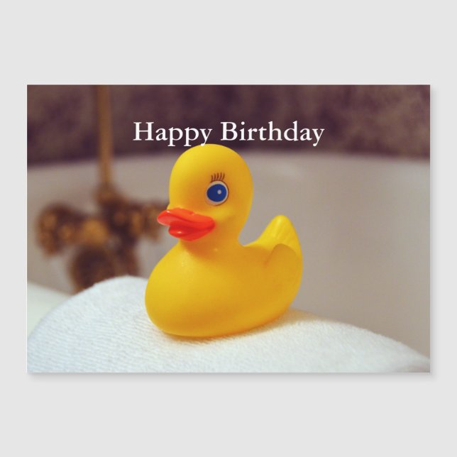 Rubber Ducky Bonne Carte Anniversaire (Devant)