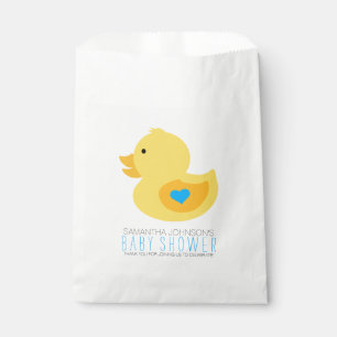 Rubber Ducky Bubble Bath Boy Baby Shower Favour Bag