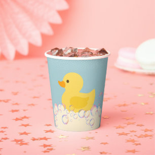 Rubber Ducky Bubbles Baby Shower Paper Cups