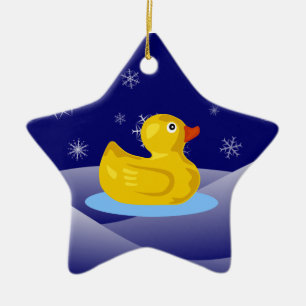 Rubber Ducky Ceramic Ornament