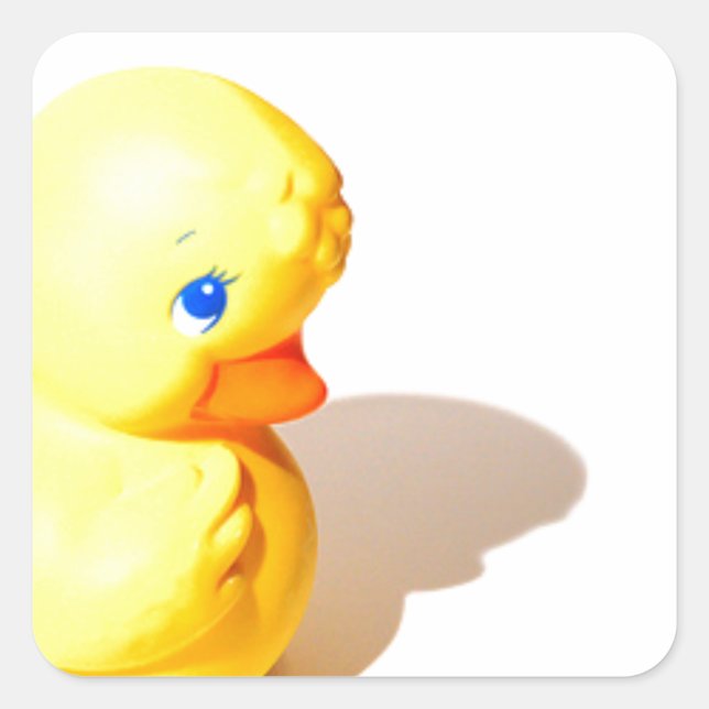 Rubber Ducky - Cute Square Sticker (Front)
