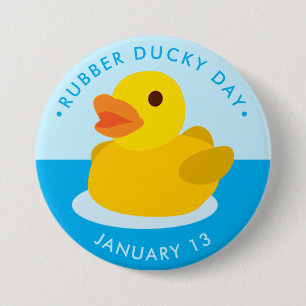 Rubber Ducky Day 3 Inch Round Button