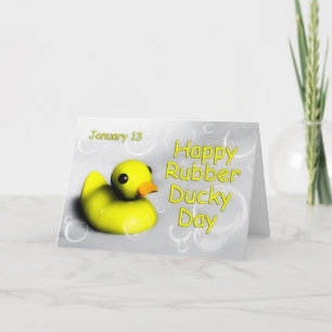 Rubber Ducky Day Card ~ January 13