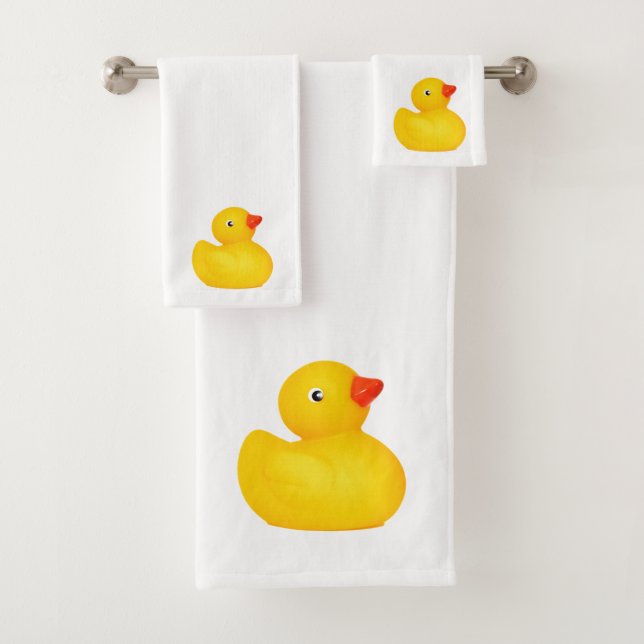 Rubber Ducky Duck Ducks Sets - Bathroom Towel Set (Insitu)