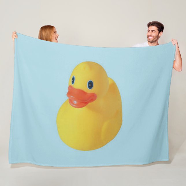 Rubber Ducky Fleece Blanket (In Situ)