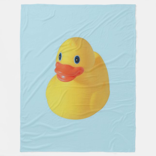 Rubber Ducky Fleece Blanket (Front)