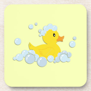 Rubber Ducky in Bubbles Coaster