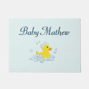 Rubber Ducky in Bubbles Doormat