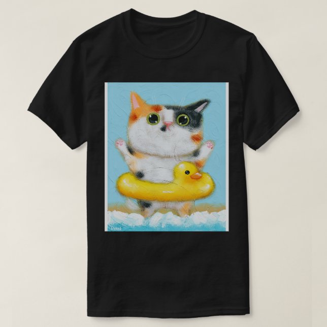 Rubber Ducky Kitty T-Shirt (Design Front)