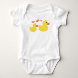 Rubber Ducky Little Sibling Baby Bodysuit