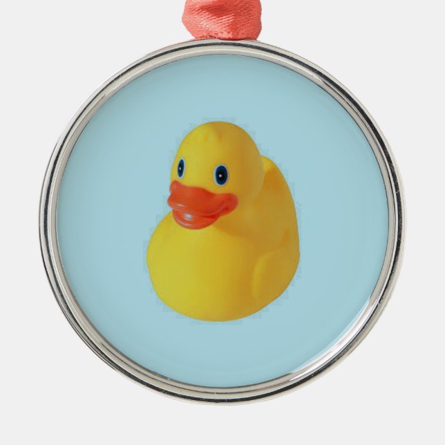 Rubber Ducky Metal Ornament (Front)