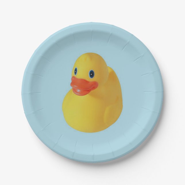 Rubber Ducky Paper Plate (Front)
