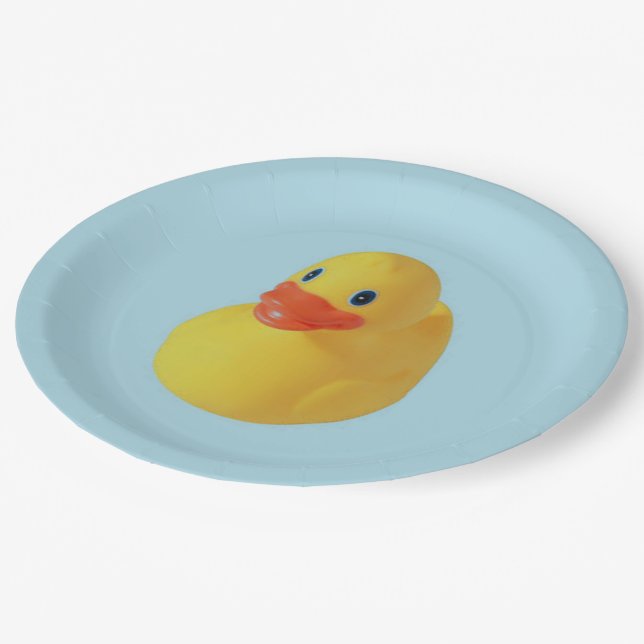 Rubber Ducky Paper Plate (Angled)