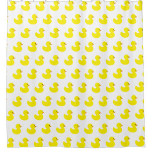 Rubber Ducky Pattern Shower Curtain