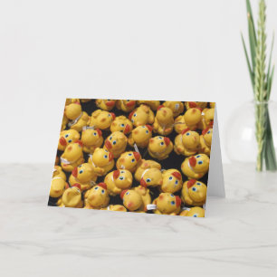 Rubber ducky race - Greeting Card