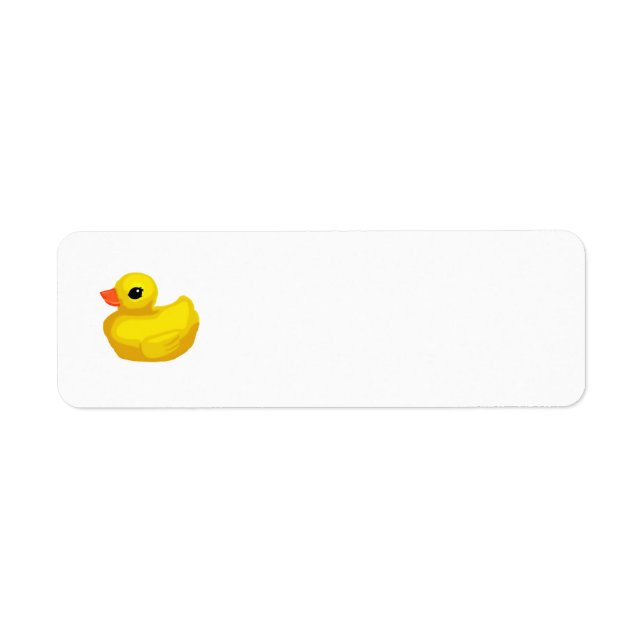 Rubber Ducky Return Address Labels (Front)