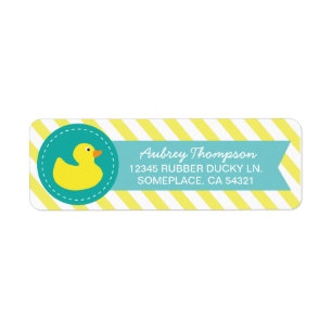 Rubber Ducky Return Address Labels