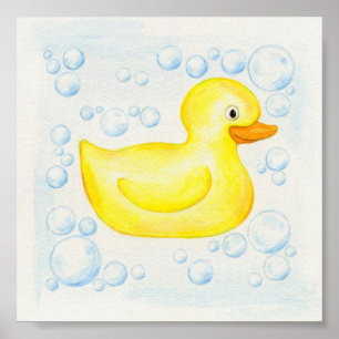 Rubber Ducky square print