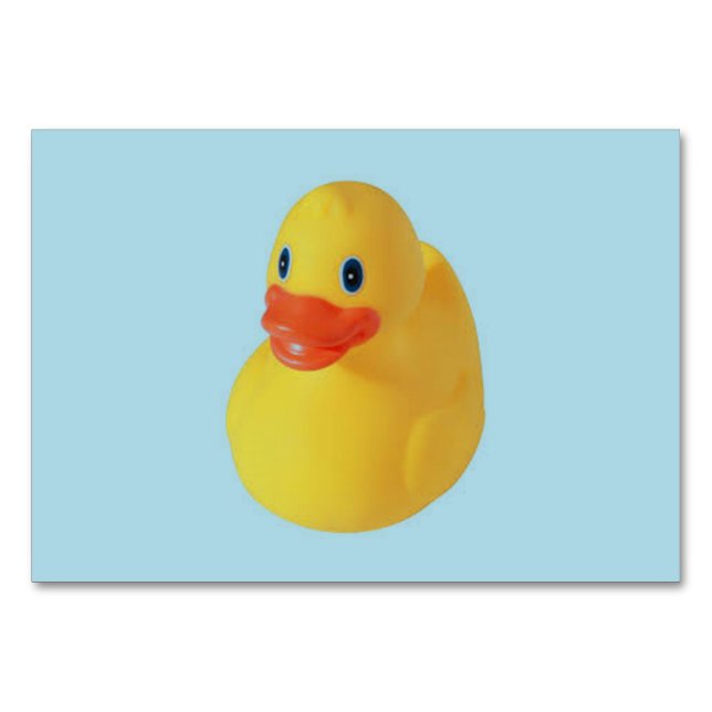 Rubber Ducky Table Number (Front)