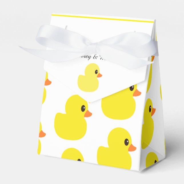 "Rubber Ducky" Tent Favour Box (Front Side)