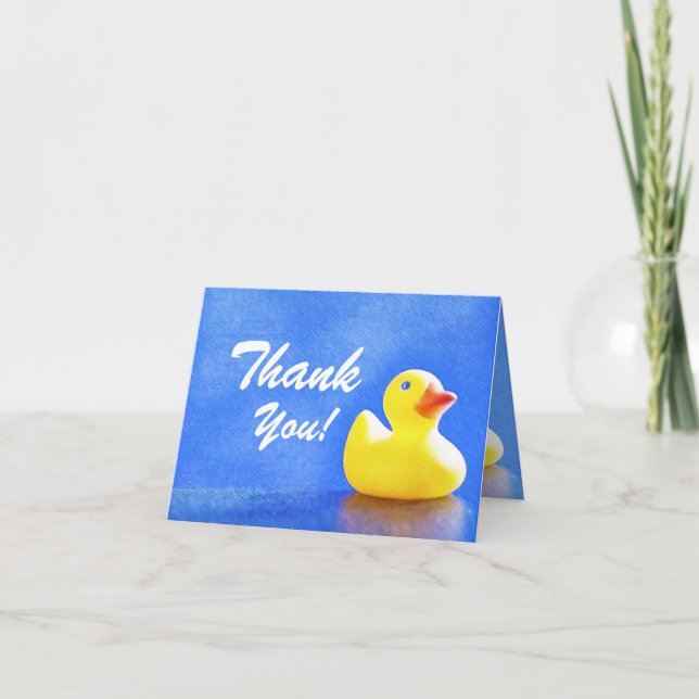 Rubber Ducky Thank You Notes (Front)
