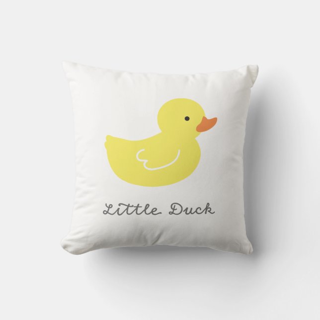 Rubber Ducky Throw Pillow (Front)
