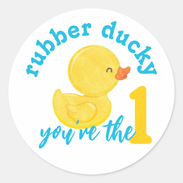 Rubber Ducky Vous êtes le 1er Stickers Anniversair (Devant)