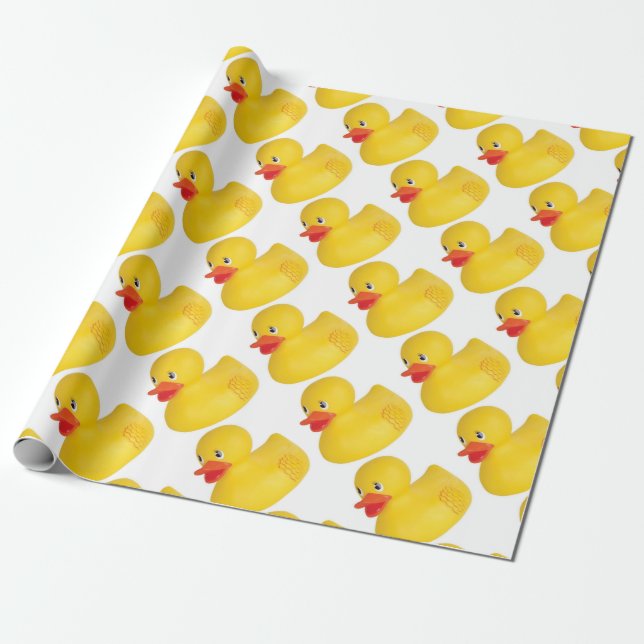 Rubber Ducky Wrapping Paper (Unrolled)
